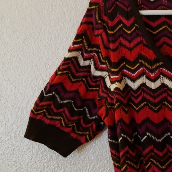 a.n.a Short Sleeved Varigated Sweater Dress Size M - Picture 5 of 8